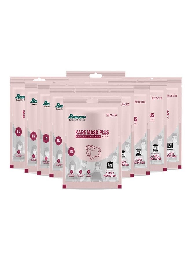 رومسونز أقنعة رومسونز كير بلس، أجهزة تنفس N95، مع حماية من 6 طبقات (10 قطع) - Image 1